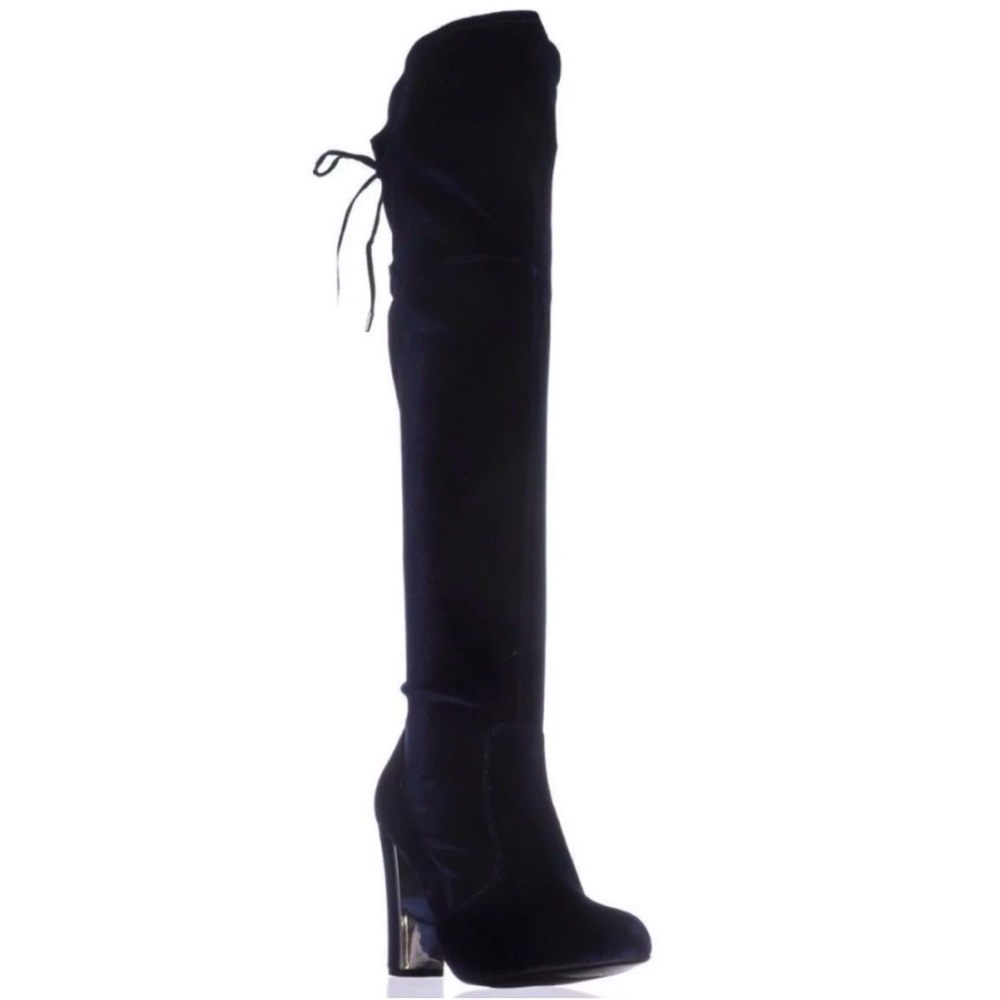Material Girl Priyanka Black Over the Knee Boots
